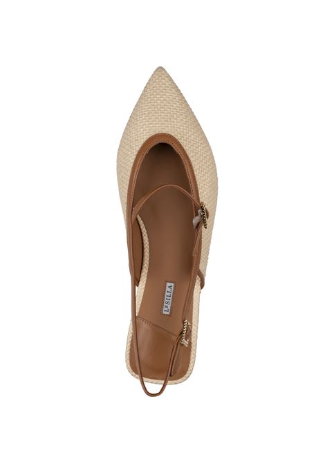 Morgana Slingbacks in Beige Raffia LE SILLA | 9043D020MTPPPAN778